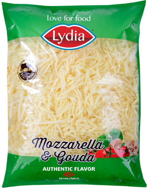 Lydia Geraspte Mozzarella&Gouda Kaas 45+ ca. 2kg
