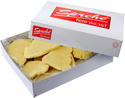 Gepaneerde Kipschnitzels 180g  ca. 3kg