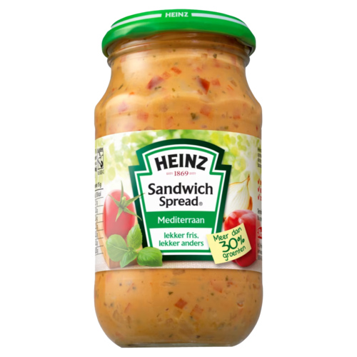 2 potten Heinz Sandwichspread Mediteraan 300g - Boodschappen