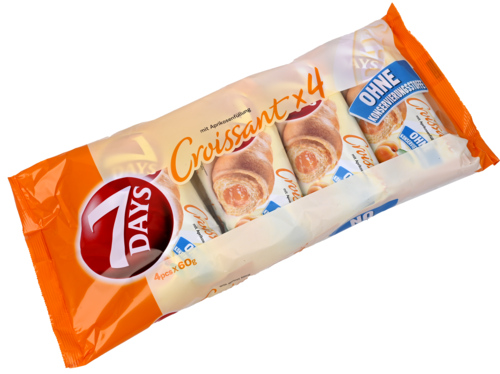 2 zakken 7Days Croissants Abrikozen 4x60g - Boodschappen
