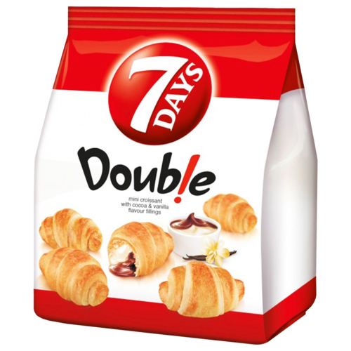 3 pakken 7 Days Croissants Cacao Vanille 185g - Boodschappen