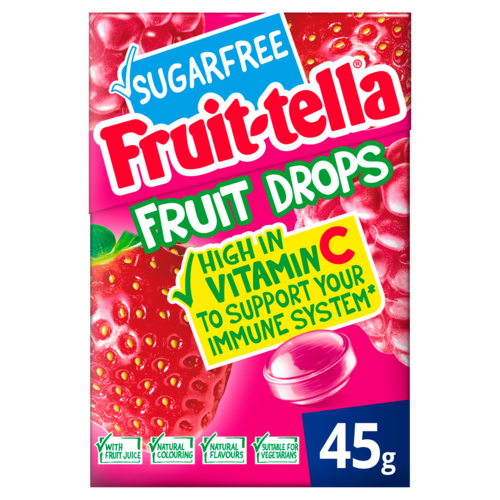 10 pakken Fruitella Fruitdrops 45g - Boodschappen