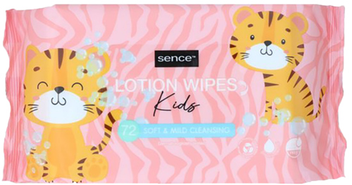 2 pakken Sence Babydoekjes Lotion Kids   72st - Boodschappen