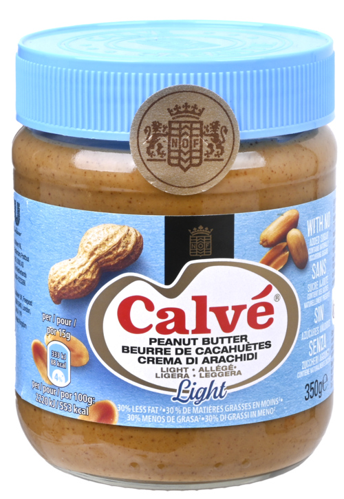 2 potten Calvé Pindakaas light 350g - Boodschappen
