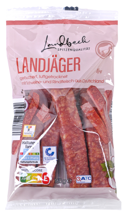 10 pakken LANDBECK Landjäger (salami sticks)160g