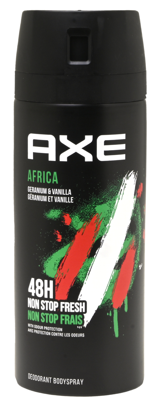 3 bussen Axe Deospray Africa 150ml