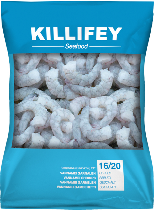 Vannamei Garnalen 16/20 gepeld