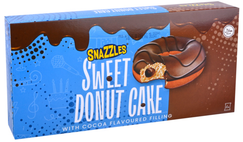 2 Pakken Snazzles Filled Cake Sweet Donut Cake With Cocao Filling 240g - Boodschappen