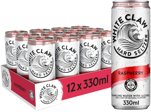 White Claw Raspberry 4,5% Vol. 12x330ml - Boodschappen