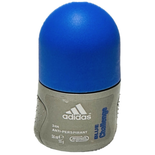 2 rollers Adidas Deo Roll-On Men Blue Challenge 50ml - Boodschappen
