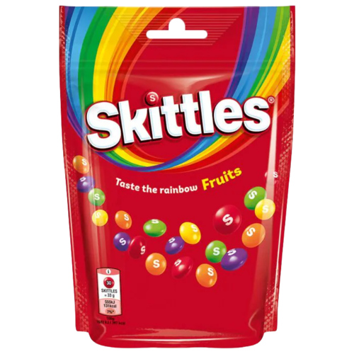 2 zakken Skittles Fruits 136g - Boodschappen