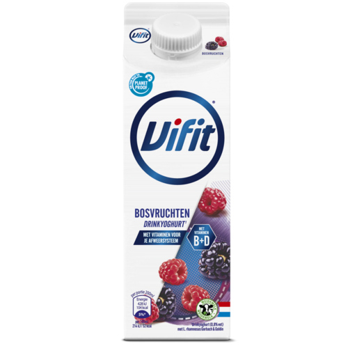 6 pakken Vifiit Drinkyoghurt Bosvruchten 500ml - Boodschappen