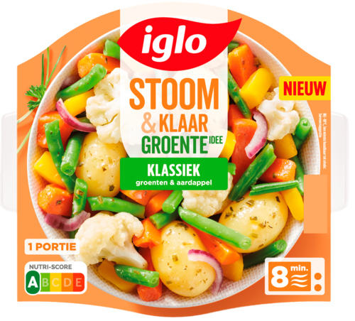 5 pakken Iglo Stoom & Klaar Groente-Idee Klassiek 300g - Boodschappen