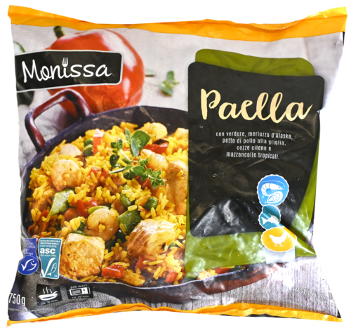 3 zakken Monissa Paella 750g - Boodschappen