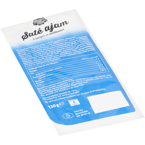 4 pakken Fresh & Frozen Saté Ajam spies 130g - Boodschappen