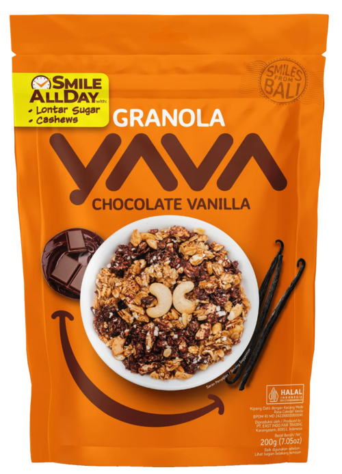 3 pakken Yava Granola Chocolate Vanilla 200g - Boodschappen