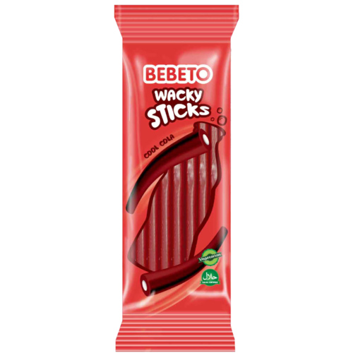 2 Zakken Bebeto Candy Wacky Sticks Cool Cola 180g - Boodschappen