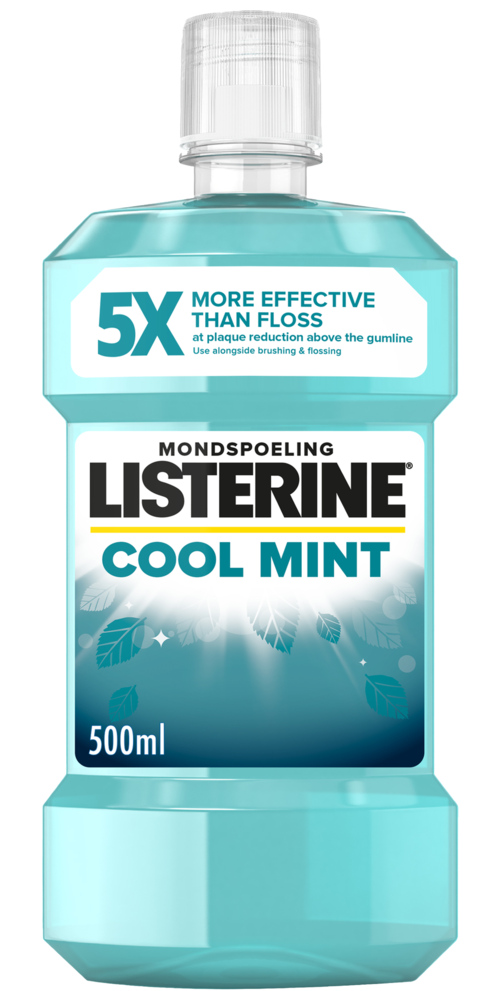 2 flessen Listerine Mondwater Coolmint 500ml