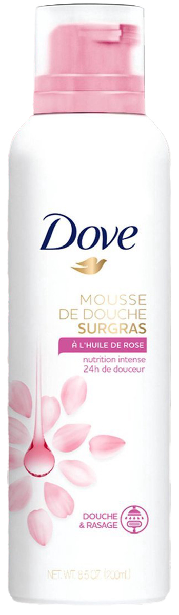 Dove Shower Mousse Rose Oil 200ml - Boodschappen