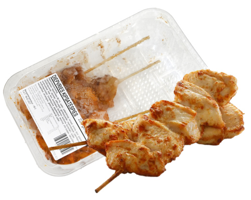 4 pakken Kipsatéspies 225g - Boodschappen