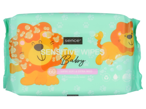 2 pakken Sence Babydoekjes Sensitive   60st - Boodschappen