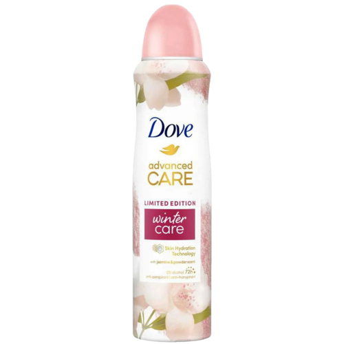 3 bussen Dove Deospray Advanced Care Winter Care 150ml - Boodschappen