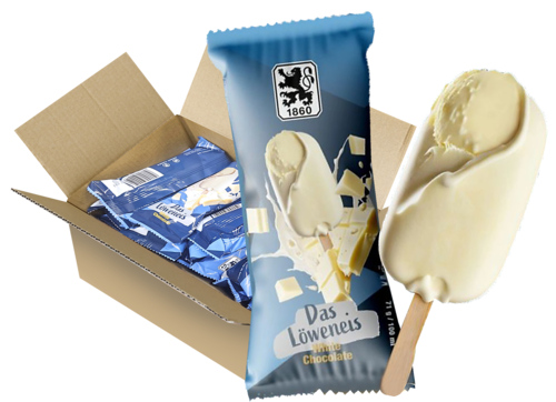 Das Löweneis White Chocolate 25x100ml - Boodschappen
