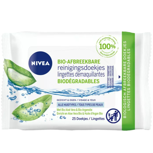 Nivea Gezichtsreinigingsdoekjes Aloe Vera 25st - Boodschappen