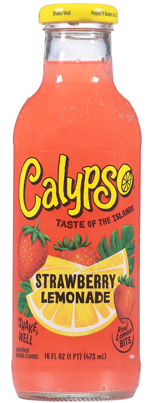 6 flessen Calypso Strawberry   473ml - Boodschappen