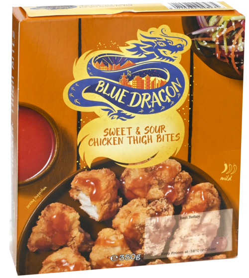 2 zakken Chicken Thigh Bites Sweet Sour 350g - Boodschappen