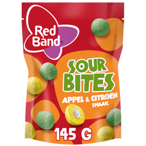 2 zakken Red Band Sour Bites Appel & Citroen   145g - Boodschappen