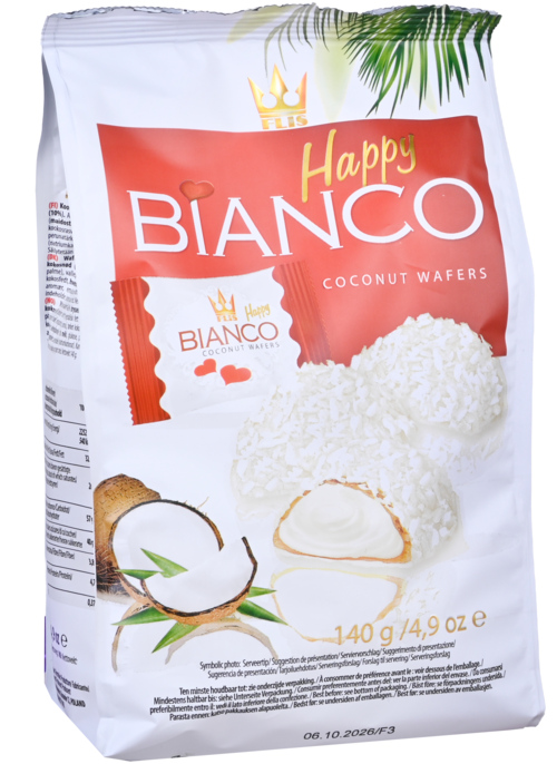 2 Pakken Happy Wafer Coconut 140g - Boodschappen