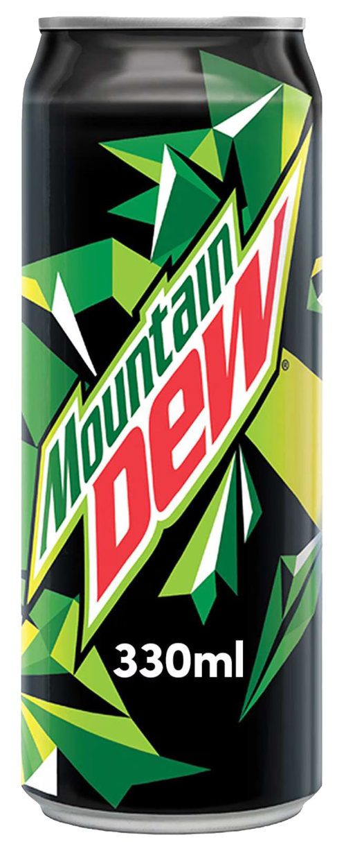 6 Blikken Mountain Dew 330ml - Boodschappen