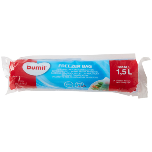 Dumill Diepvrieszakken Small 1,5L   100st - Boodschappen