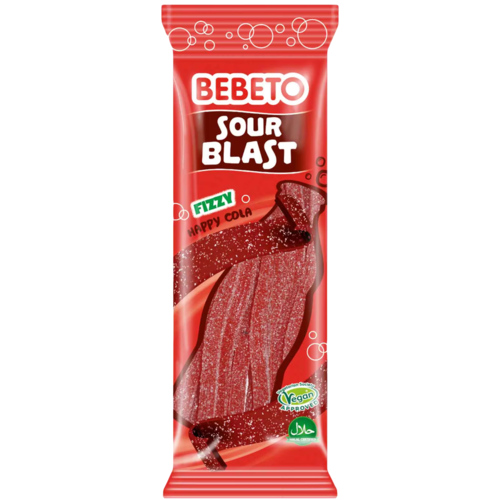 2 zakken Bebeto Candy Sour Blast Fizzy Cola 180g - Boodschappen