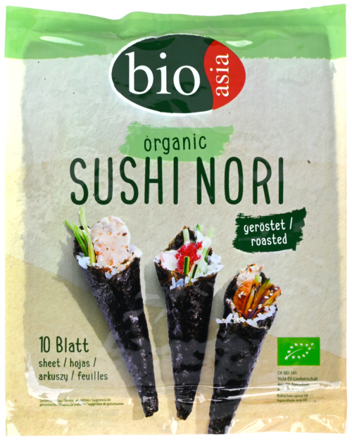 2 zakken BioAsia Zeewier Geroosterd voor Sushi   25g - Boodschappen