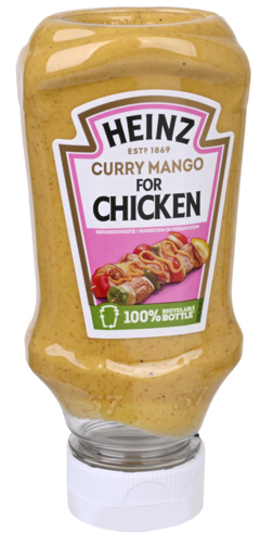 2 flessen Heinz Curry Mangosaus voor Kip 220ml - Boodschappen