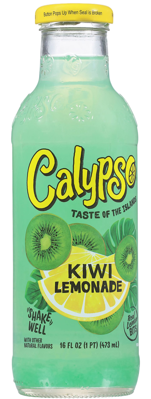 6 flessen Calypso Kiwi Lemonade   473ml - Boodschappen