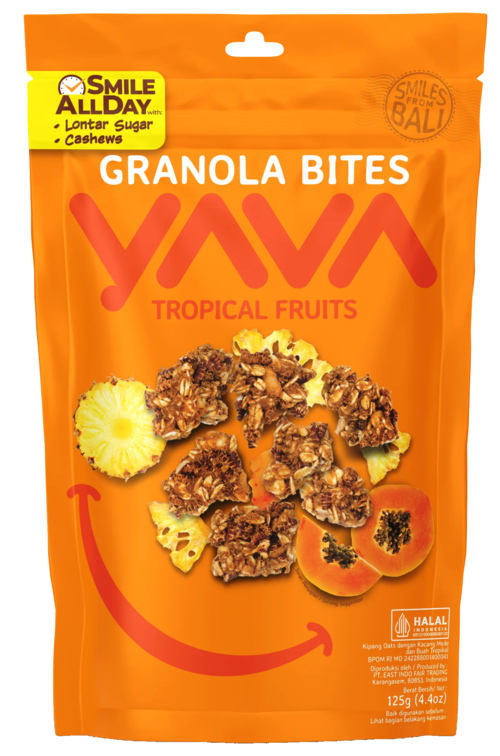 3 pakken Yava Granola Bites Tropical Fruit 125g - Boodschappen