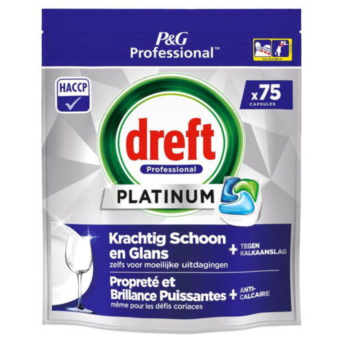 Dreft Platinum Vaatwastabletten Regular 75st - Boodschappen