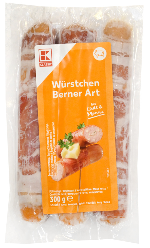 4 pakken Berner Worst Neutraal 300g - Boodschappen