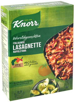 2 Pakken Knorr Wereldgerechten Lasagne Napoletana 242g - Boodschappen