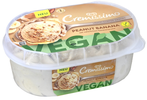 Cremissimo Peanut Banana Vegan IJs 850ml - Boodschappen
