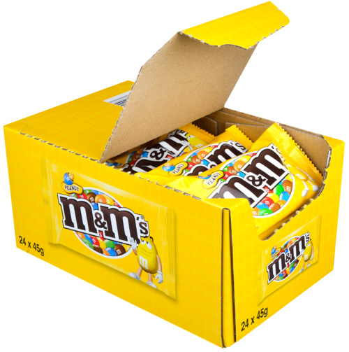 24 zakken M&M's Pinda 45g