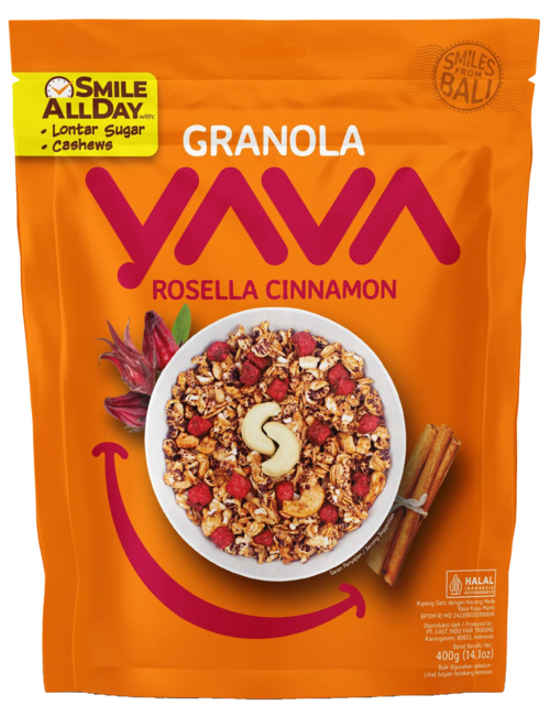 3 pakken Yava Granola Rosella Cinnamon 400g - Boodschappen