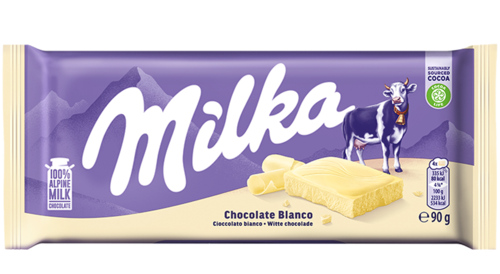 3 pakken Milka Wit 90g - Boodschappen