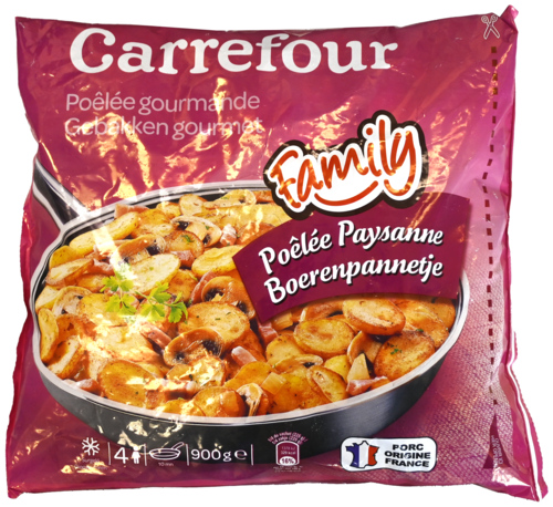 3 zakken Carrefour Boerenpannetje 900g - Boodschappen