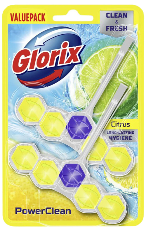 Glorix Toiletblok Power 5 Citrus 2st - Boodschappen