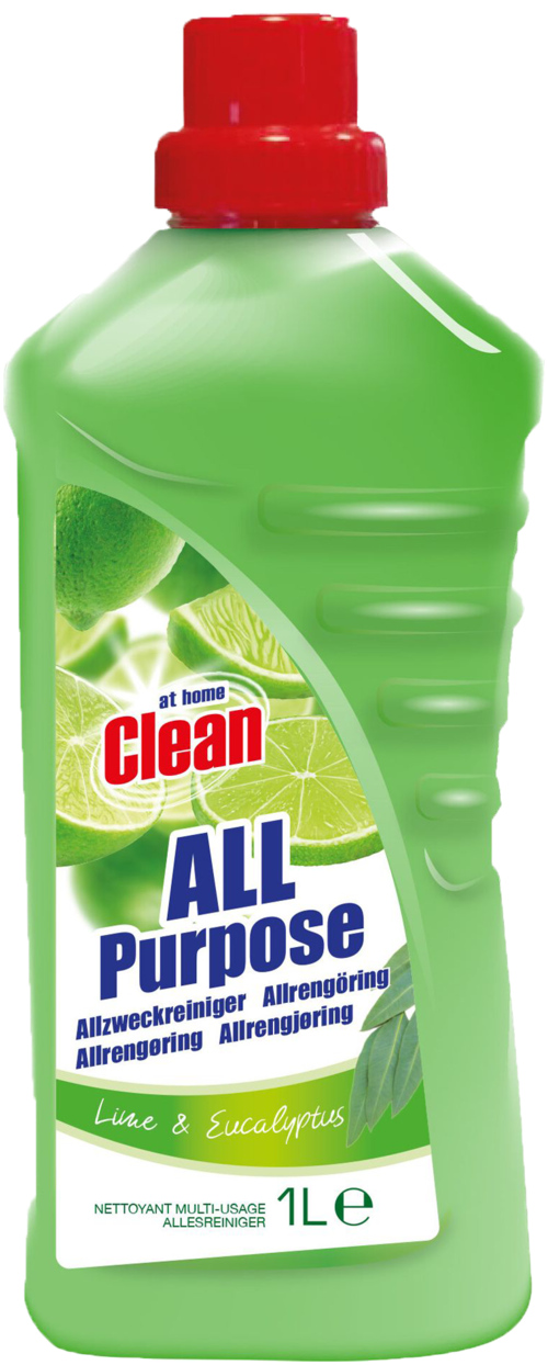 At Home Clean Allesreiniger Lime & Eucalyptus 1L - Boodschappen