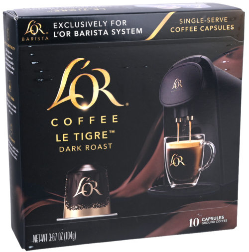 L'Or Koffiecups Le tigre Dark Roast   10st - Boodschappen